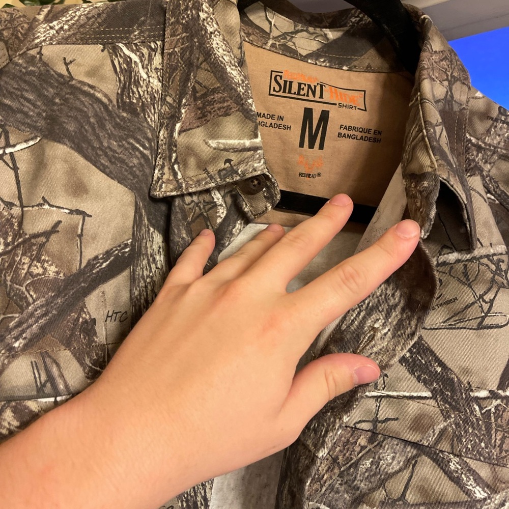 Mens Camo Button Up - Picture 3 of 8